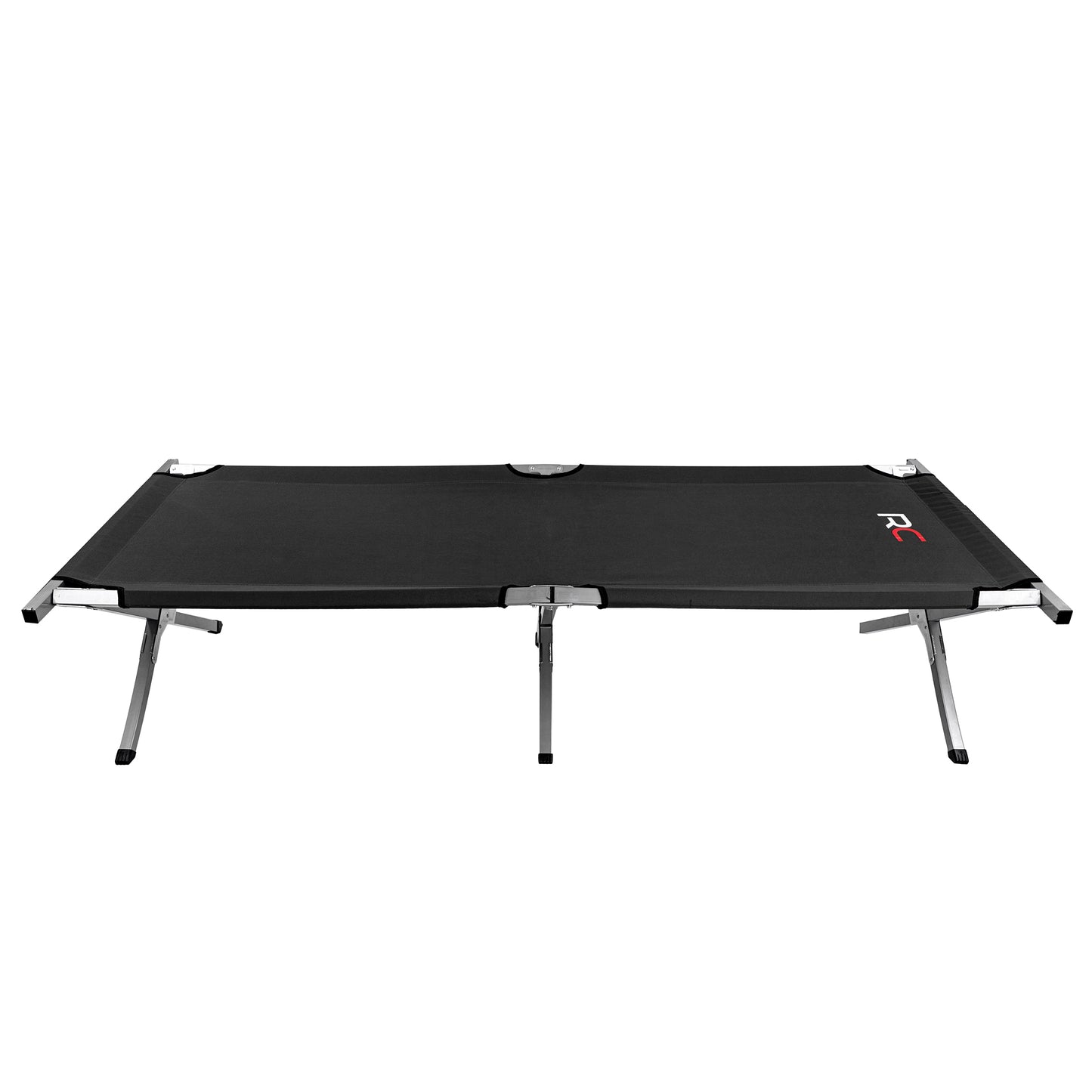 Portable Camping Cot Adult Folding Bed - Black 6.2ft Sleeping Cot