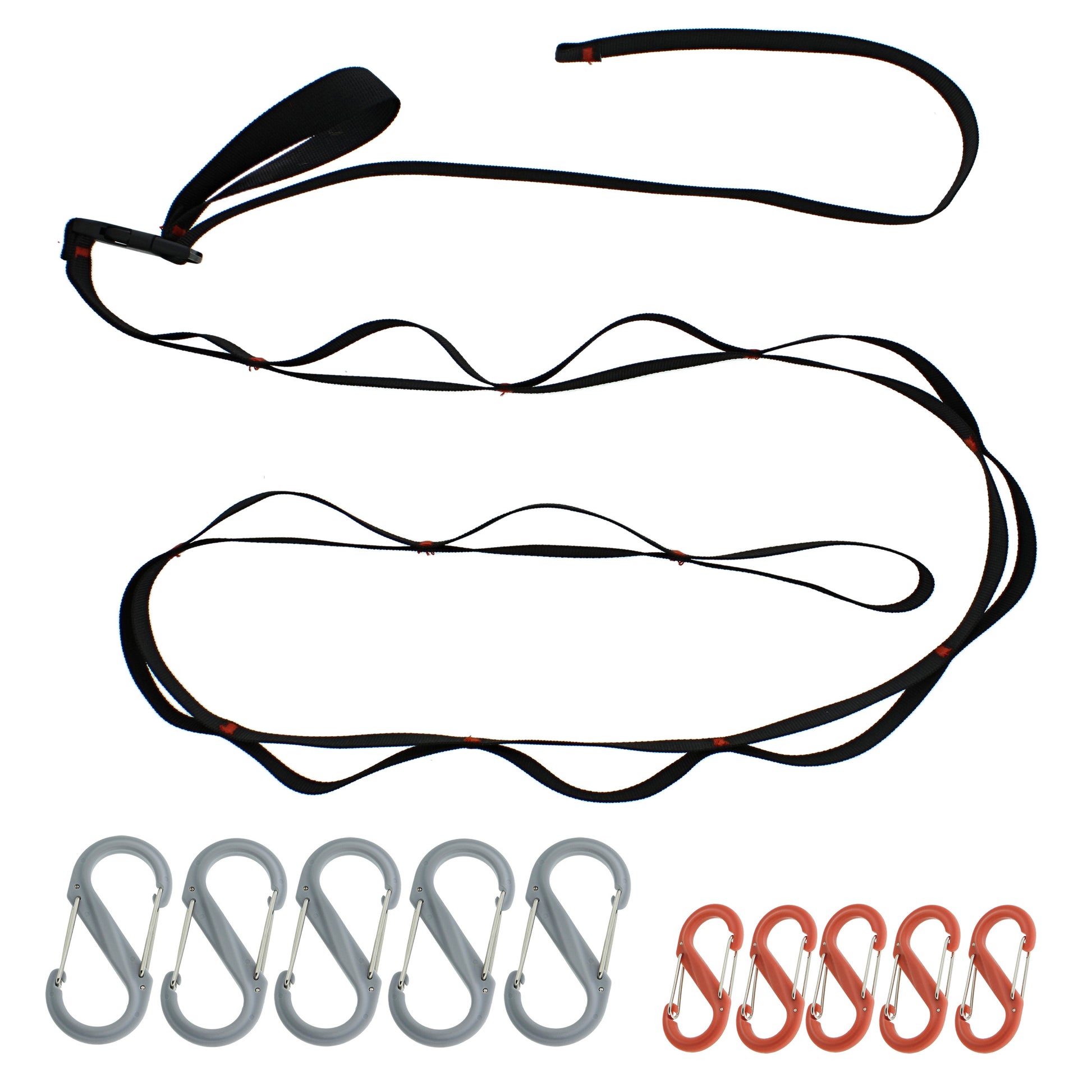 Tent Organizer Line Kit - 5ft Camping Tent Gear Line and Hanging Hooks