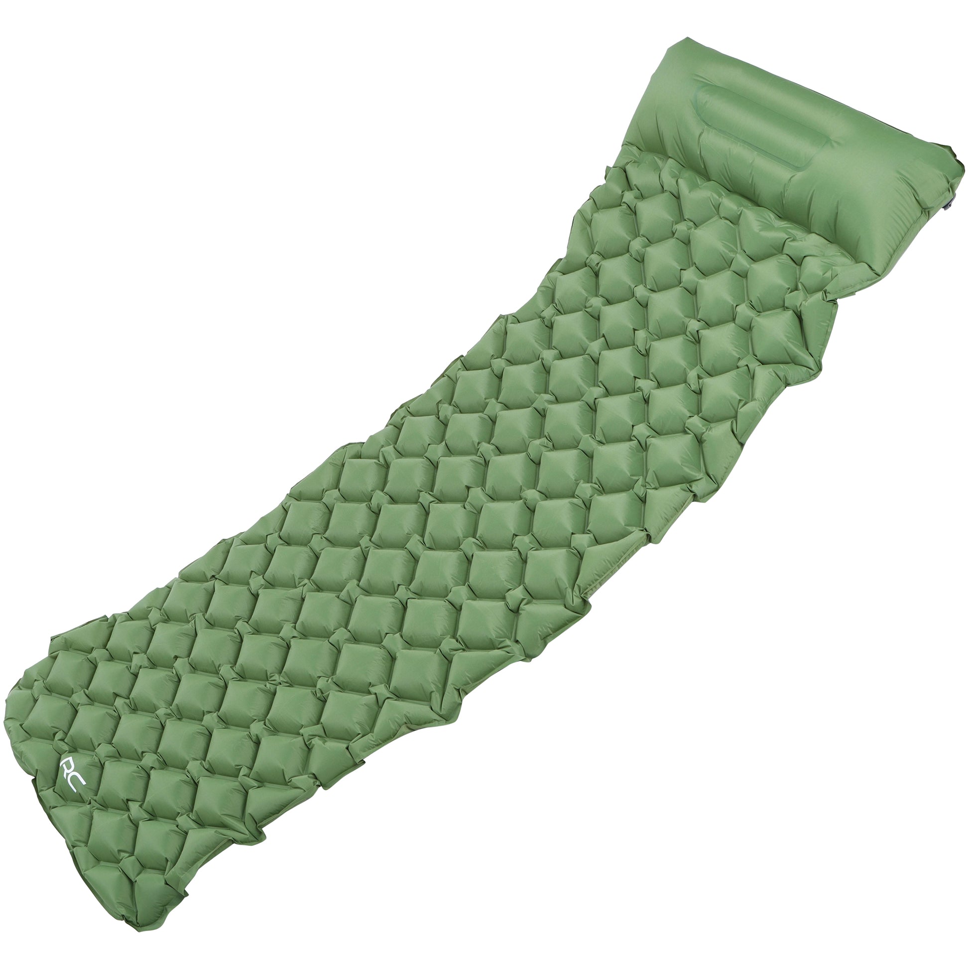 Camping Sleeping Mat - Green Inflatable Camping Pad and Air Pillow