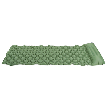 Camping Sleeping Mat - Green Inflatable Camping Pad and Air Pillow