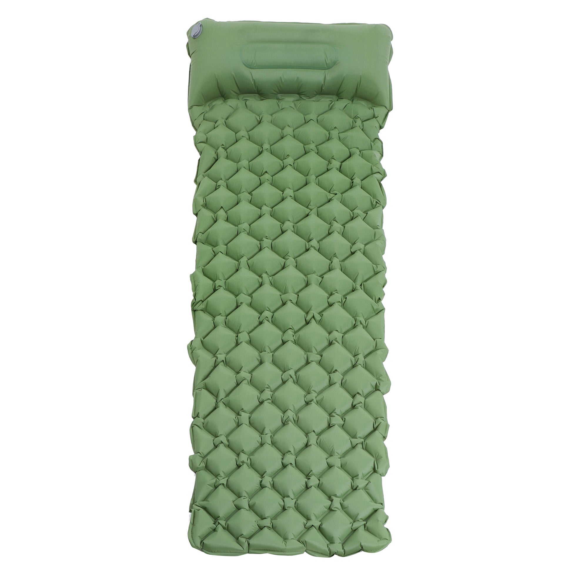 Camping Sleeping Mat - Green Inflatable Camping Pad and Air Pillow