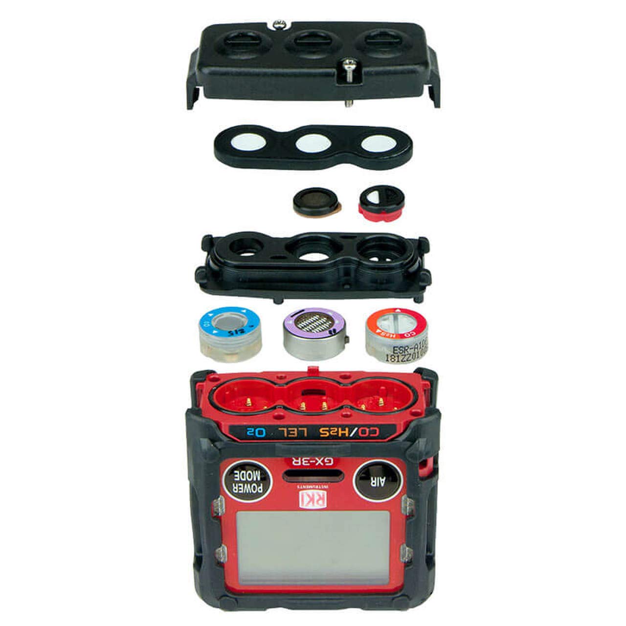 72-RA-C GX-3R LEL / O2 / H2S / CO with Li-Ion Battery Pack and 100-240 VAC