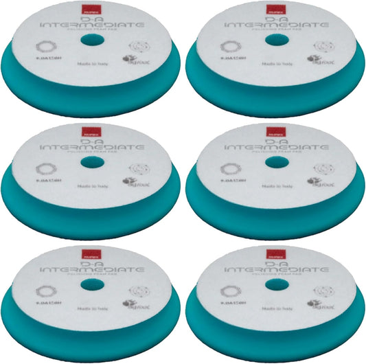 9.DA150B 6PACK D-A Intermediate Foam 6” All Dual Action Polishers -Smooth
