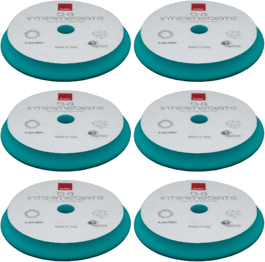 9.DA180B Set of Six (6) D-A Intermediate Foam 7” All Dual Action Polishers