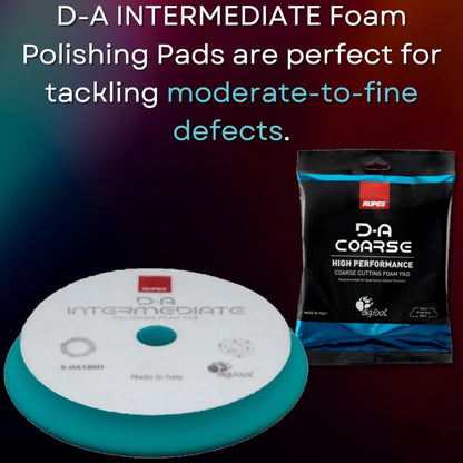 9.DA180B Set of Six (6) D-A Intermediate Foam 7” All Dual Action Polishers