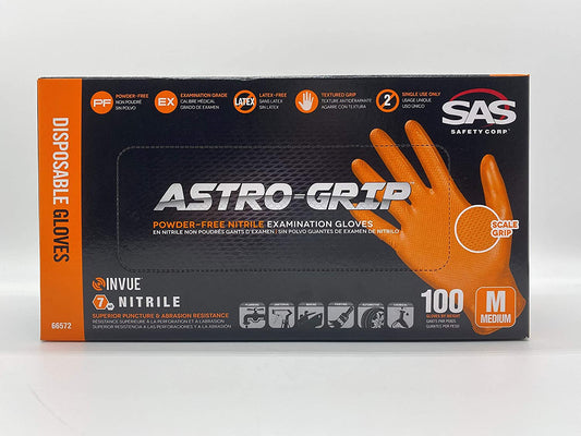 Grip Powder-free 6mil Nitrile Orange Hi-Visibility Glove - Medium
