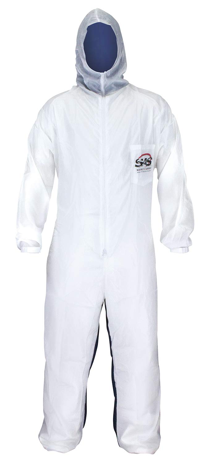 6937 Moonsuit Nylon Front/Cotton Back Coverall, Medium