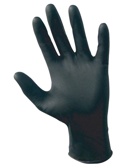 Raven Powder-Free Black Nitrile 6 Mil Gloves