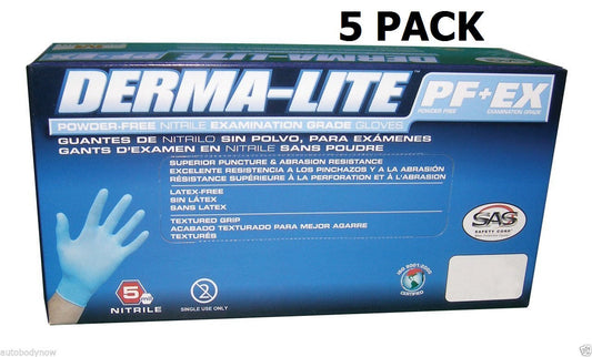 Derma-lite Lightly Powdered Nitrile Gloves Large