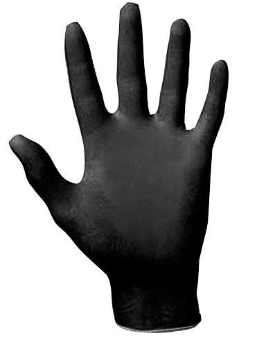 Raven Powder-Free Black Nitrile 6 Mil Gloves