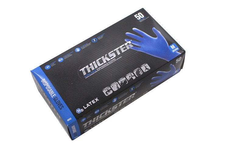 Thickster Textured Safety Latex Gloves Medium
