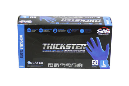 Thickster Lightly Powdered Latex Exam Grade Gloves