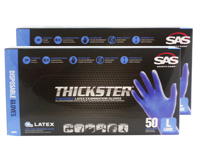 Thickster Textured Safety Latex Gloves Large