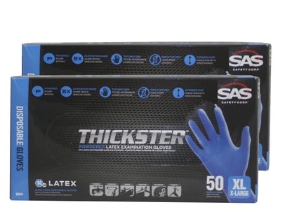 Thickster X-Large Textured Exam Grade Latex Gloves
