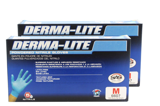 Derma-Lite Powder Free Nitrile Gloves Medium