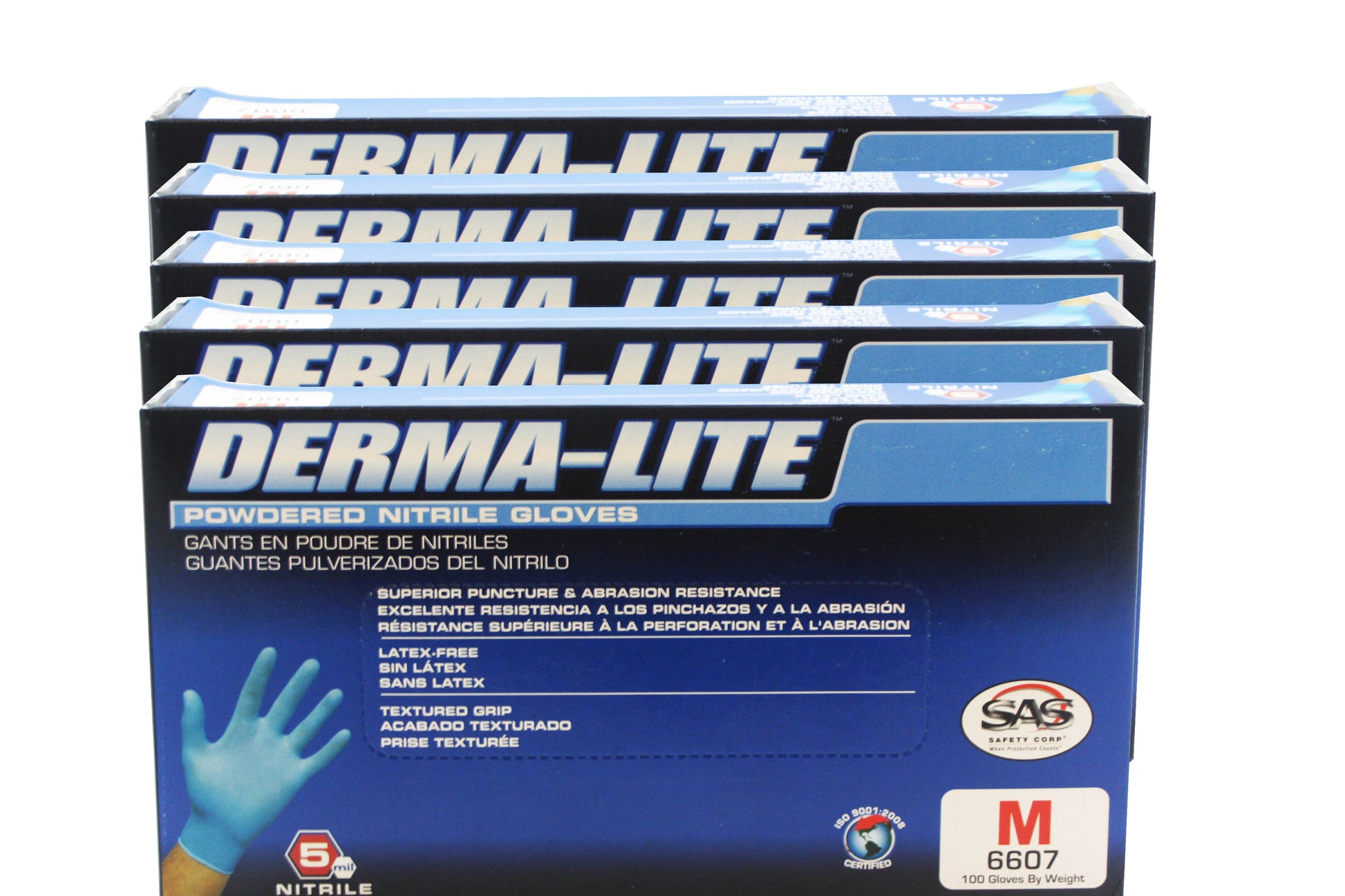 Derma-Lite Powder Free Nitrile Gloves Medium