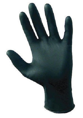 Powder-Free Disposable Black Nitrile 6 Mil Gloves