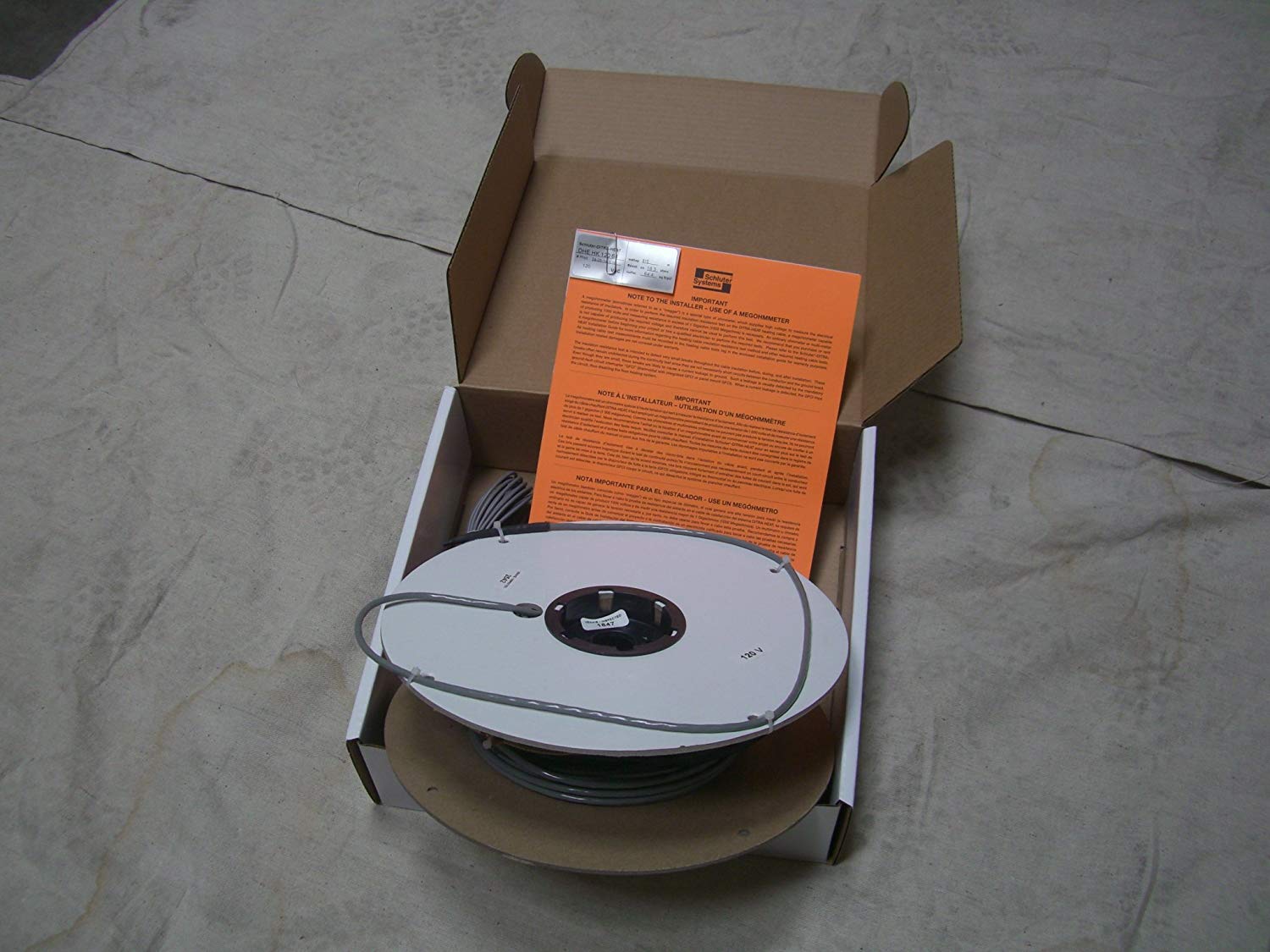 Ditra Heat Cable- Dhehk24021 - Schluter (240 V), DHEHK24021 240V (21.4 ft2) 270W