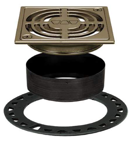 Kerdi-Drain Grate Kit, 4" Brushed Nickel