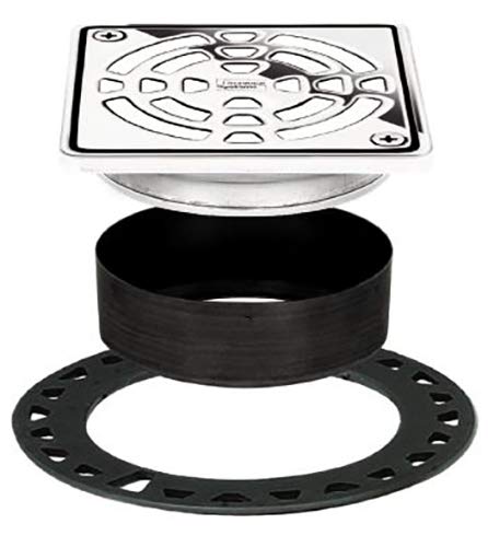 Kerdi-Drain Grate Kit, 4" Chrome