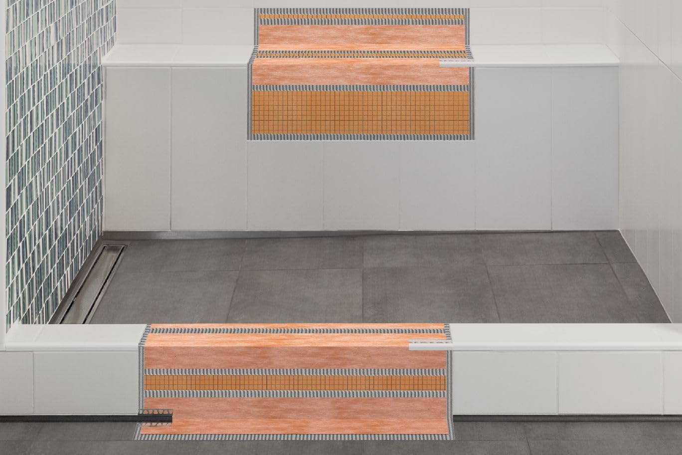 Kerdi Band Waterproofing Strip - 16.5L, 7.25W, 4 mil - KEBA100/185/5M