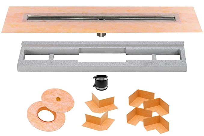 Kerdi-Line Channel Body Shower Drain 64" (KL1V60E160)