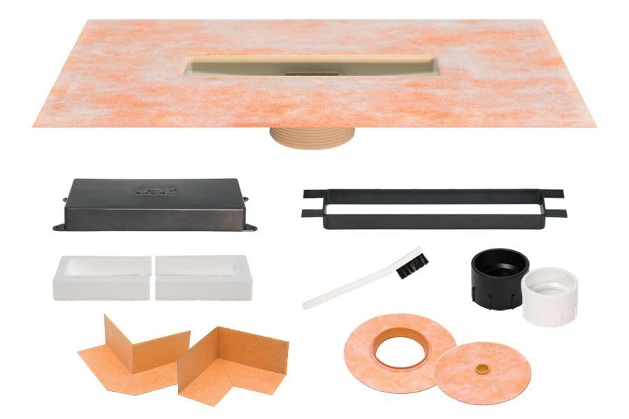 Kerdi-Line-Vario Flange Kit Kerdi Collar - 2-Inch NPT Outlets- KLVR2FLK