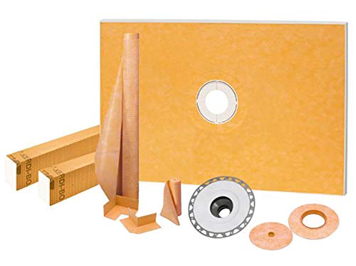 Kerdi-Shower Kit 48" X 72", ABS Flange No Drain Grate