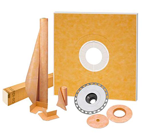 Kerdi-Shower Kit 48" x 48", PVC Flange