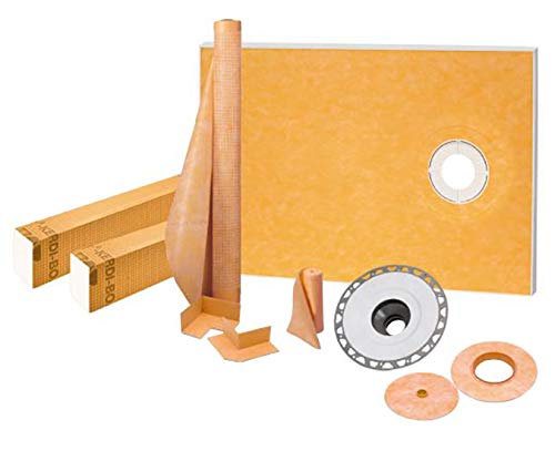 Kerdi-Shower Kit 38" x60", Offset PVC Flange