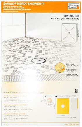 Kerdi 48-Inch x 60-Inch Center Drain Shower Tray