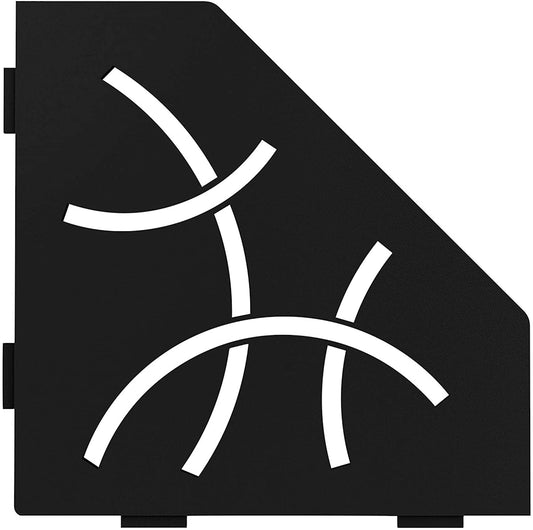 Pentagonal Corner Shelf-E - Curve Design Matte Black SES2D6MGS