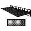 KERDI Systems Wall Shelf-W - Floral Design - Matte Black