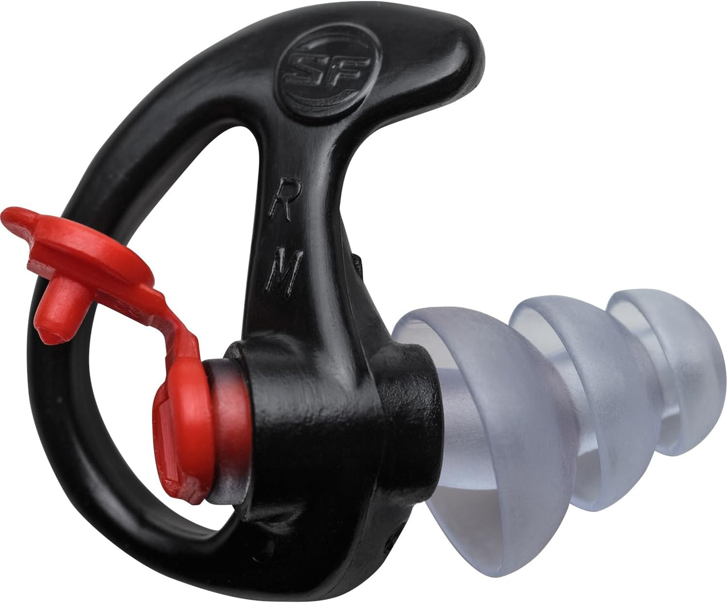 EP4 Sonic Defenders Plus filtered Earplugs, reusable, Black, Medium