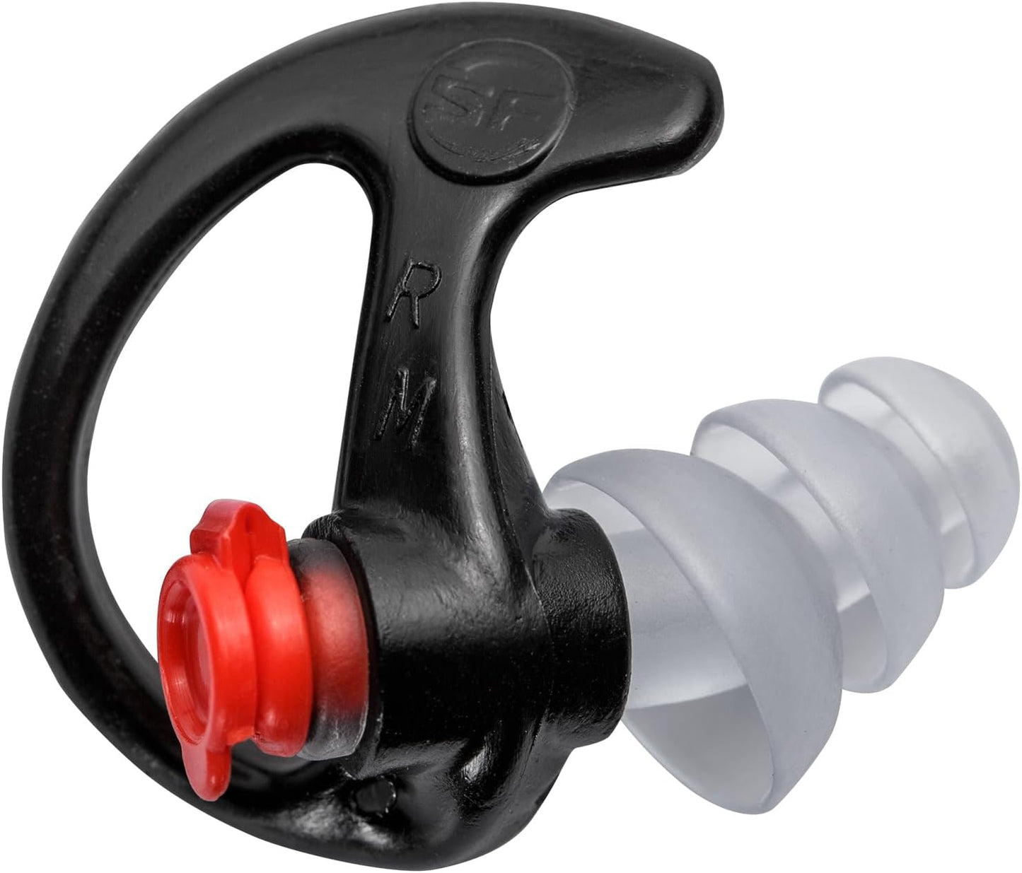 EP4 Sonic Defenders Plus filtered Earplugs, reusable, Black, Medium