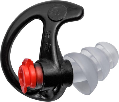 EP4 Sonic Defenders Plus filtered Earplugs, reusable, Black, Medium