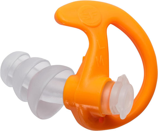 SureFire EP4 Sonic Defenders Plus filtered Earplugs, reusable, Orange, Medium