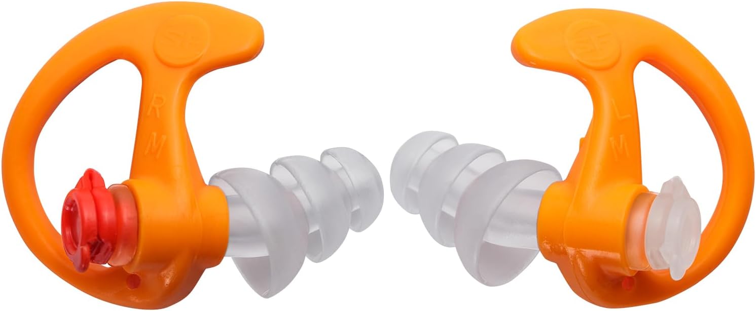 SureFire EP4 Sonic Defenders Plus filtered Earplugs, reusable, Orange, Medium