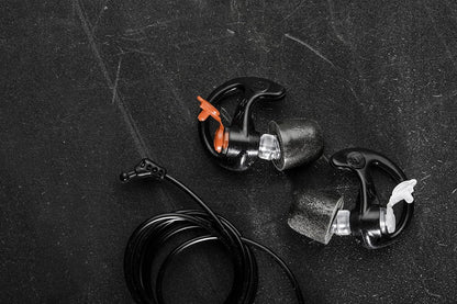 EP7 Sonic Defenders Ultra filtered Earplugs, reusable, Black, Medium