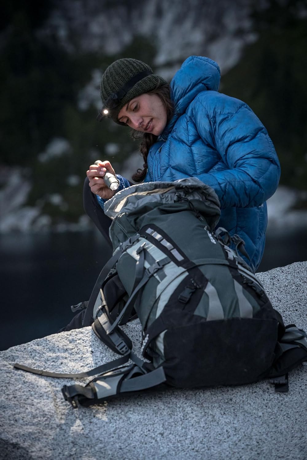 G2X Pro Dual-Output LED Flashlight with click switch, Forest Green