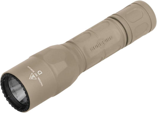 G2X Pro Dual-Output LED Flashlight with click switch, Desert Tan, Small