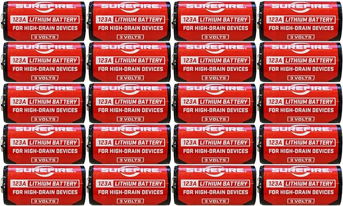 SF12-BB 123A CR123 3-Volt Lithium Batteries - 20 Pack