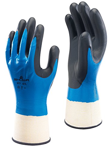 845-377L-08 377 Nitrile Foam Coating,Nitrile Glove,Large(Pack of 12 Pairs)