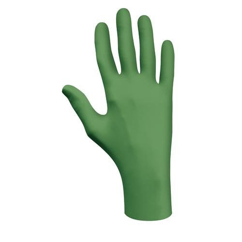 Biodegradable Nitrile Glove, Powder-Free, S Size, Green (Pack of 1000)