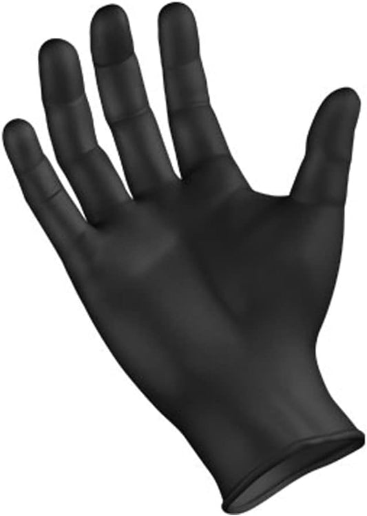 Black Nitrile Gloves, Powder Free, Latex Free, Semperforce®, 100/Box Size SM-XXL