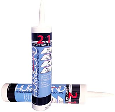 2-in-1 Adhesive and Caulk, Fast-Curing VOC Compliant Formula, White