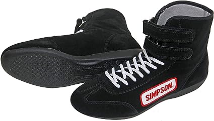 Racing 28700BK The Hightop Black Size 7 SFI Approved Driving Shoes