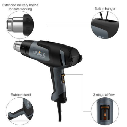 110025541 HL 1820 S Heat Gun, 1400 W, hot air Gun for Shrink Wrapping