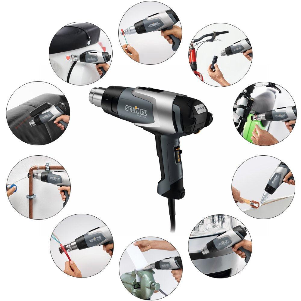 HL 2020 E Heat Tool w/LCD-Display and Temperature, hot air Gun Set