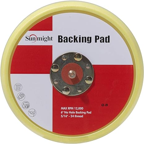 Sunmight Backing Pad 6" PSA No Hole Disc, 08200, 1 PC